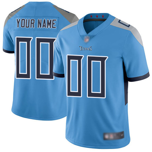 Limited Light Blue Men Alternate Jersey NFL Customized Football Tennessee Titans Vapor Untouchable